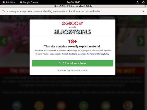Black TGirls Vendo Page