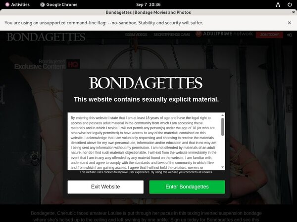 Bondagettes With Sliiing