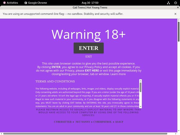 Cali Teens Free Trial Subscription