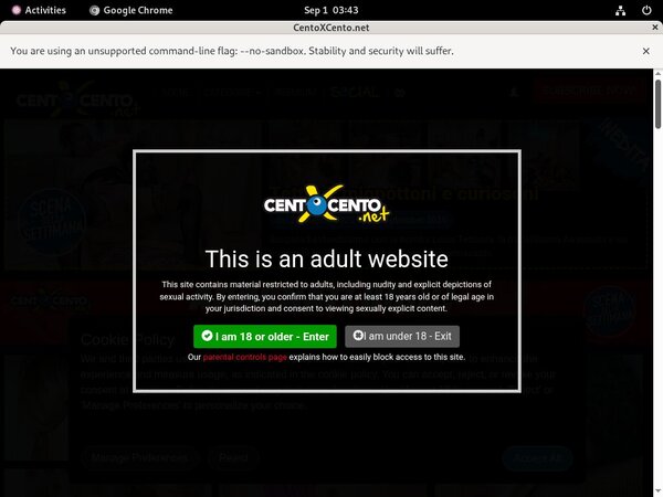 Centoxcento.net Create Account