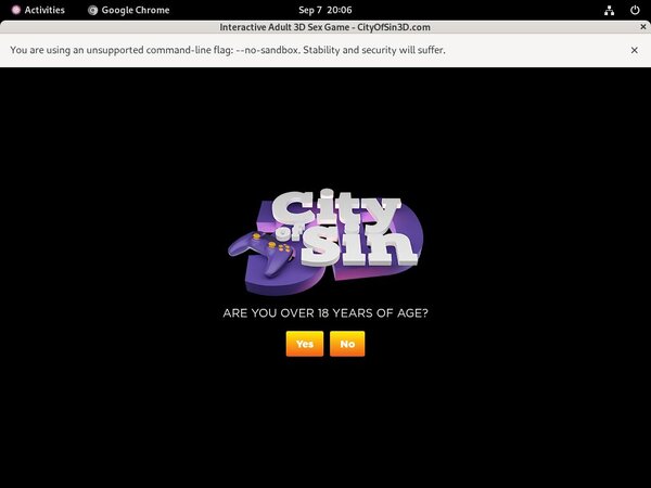 City Of Sin 3D Shop