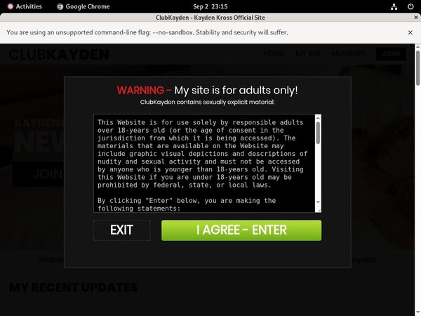 Clubkayden.com Subscription