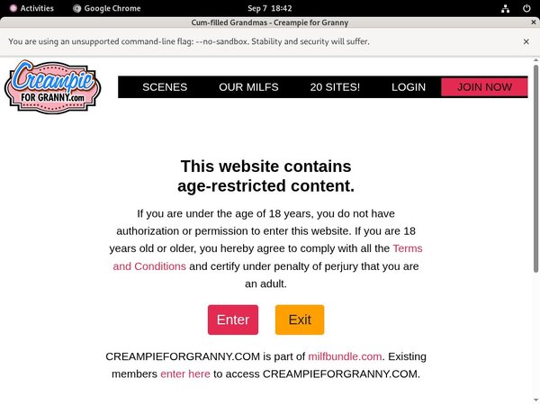 Creampieforgranny.com Free Sign Up