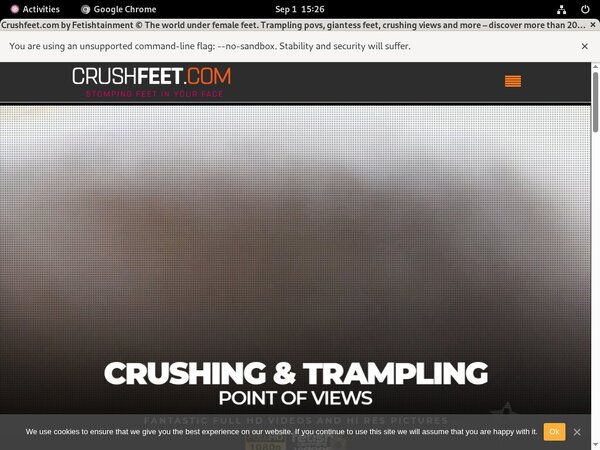 Crush Feet Discount Account