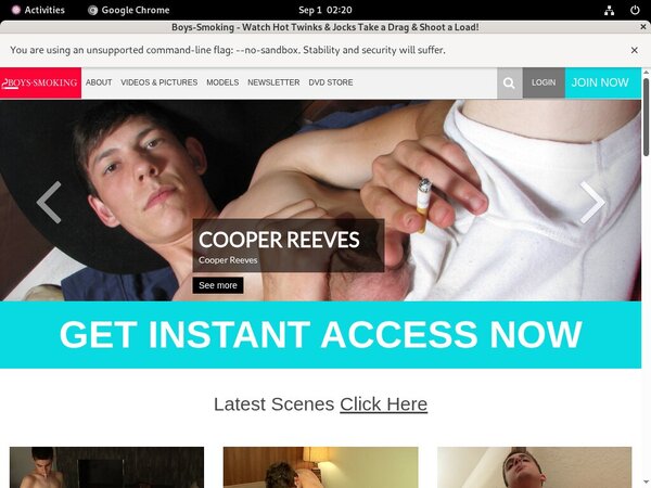 Discount Boys Smoking Promotion