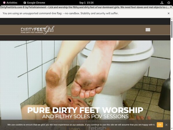 Girls Feet Dirty Trial Membership
