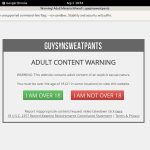 Guysinsweatpants New Account