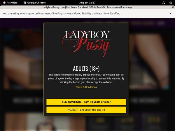 Ladyboypussy.com Discount Membership Link