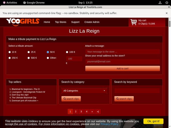 LizzLaReign Buy Credit