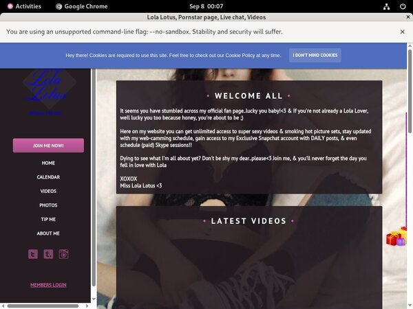 LolaLotus New Videos