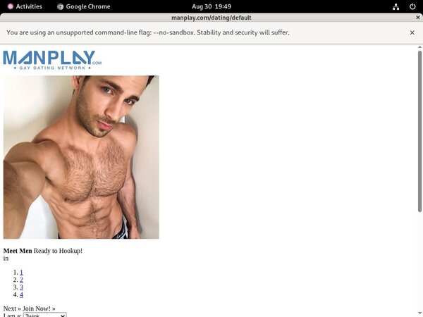 Man Play Sign Up Discount