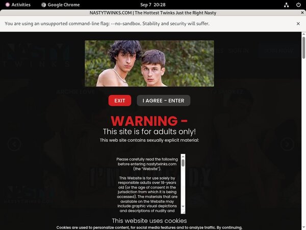 Nasty Twinks Members Discount