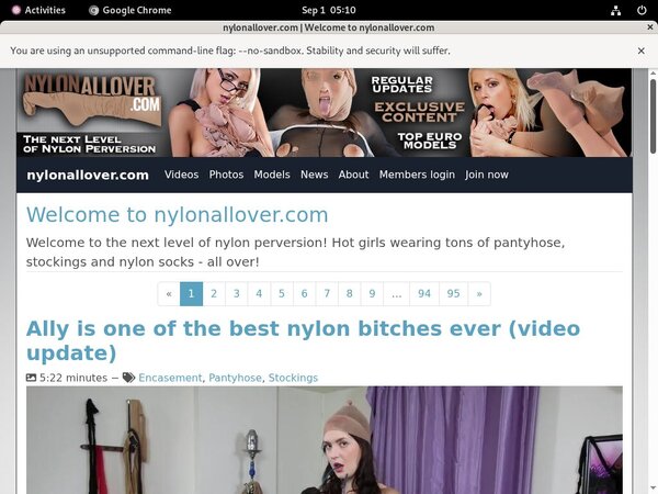 Nylon All Over Join Discount