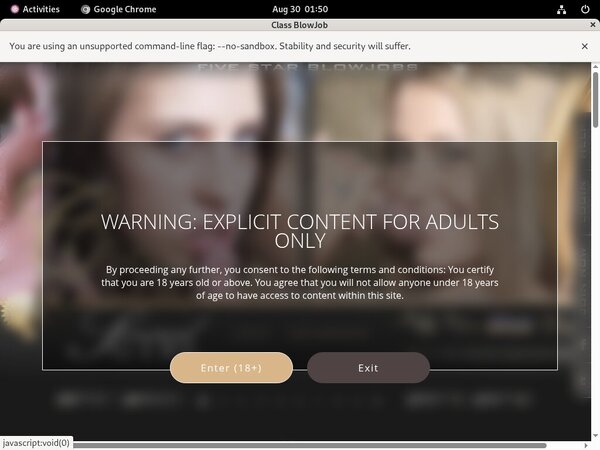 Password Class Blowjob