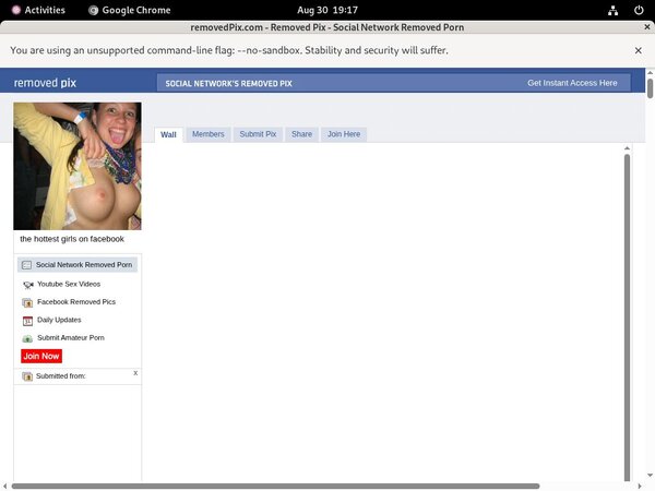 Removedpix.com Hacked Account