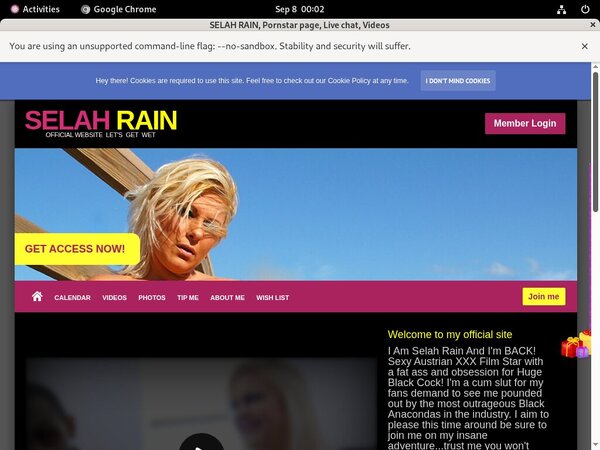 SELAH RAIN Login Pass