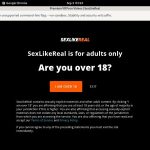 Sexlikereal.com Account And Passwords