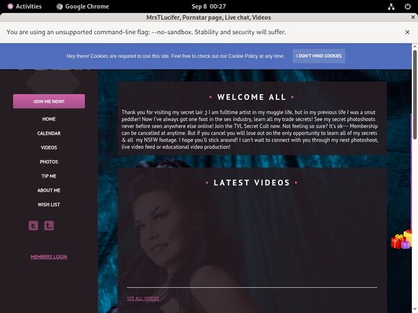 Trixievonlucifer.modelcentro.com Working Pass