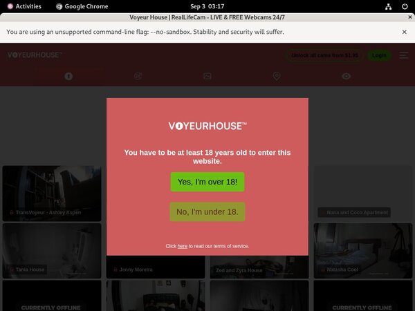 Voyeur House With Credit Card