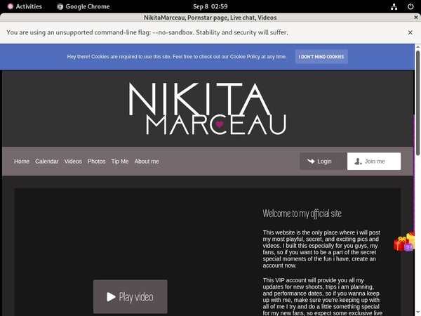 Nikitamarceau.modelcentro.com Sex Pics